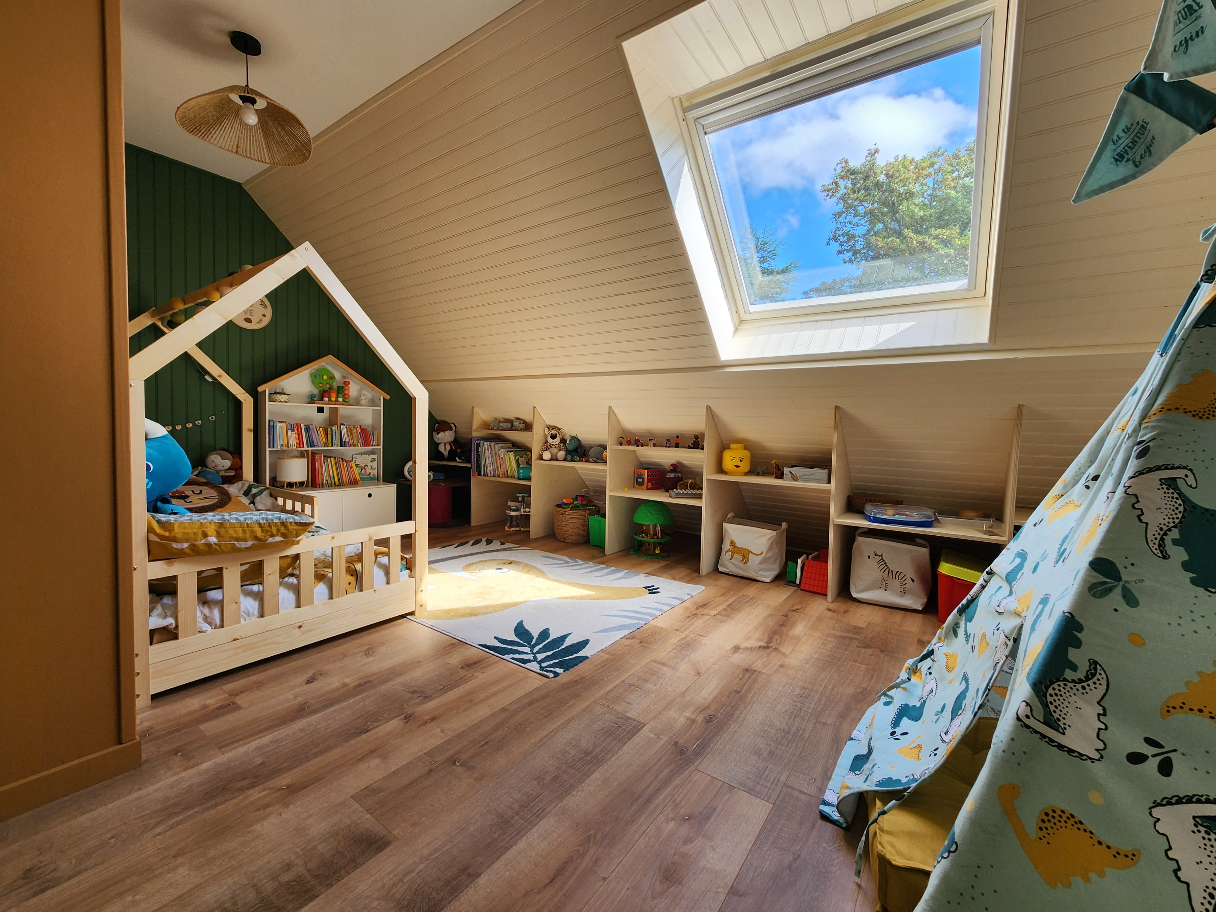 Chambre d'enfant — après transformation, photo réelle